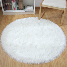 Load image into Gallery viewer, Noahas Luxury Fluffy Rugs Bedroom Furry Carpet Bedside Sheepskin Area Rugs Children Play Princess Room Decor Rug, 2ft x 3ft, White