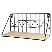 Load image into Gallery viewer, Mkono Wall Mounted Floating Shelves Set of 2 Rustic Metal Wire Storage Shelves Display Racks Home Decor: Home &amp; Kitchen