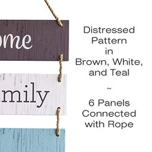 Load image into Gallery viewer, Excello Global Products Large Hanging Wall Sign: Rustic Wooden Decor (Home, Family, Love, Laugh, Live, Happiness) Hanging Wood Wall Decoration (11.75" x 32"): Home &amp; Kitchen