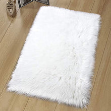 Load image into Gallery viewer, Noahas Luxury Fluffy Rugs Bedroom Furry Carpet Bedside Sheepskin Area Rugs Children Play Princess Room Decor Rug, 2ft x 3ft, White