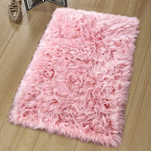Load image into Gallery viewer, Noahas Luxury Fluffy Rugs Bedroom Furry Carpet Bedside Sheepskin Area Rugs Children Play Princess Room Decor Rug, 2ft x 3ft, White
