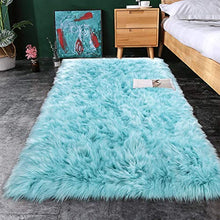 Load image into Gallery viewer, Noahas Luxury Fluffy Rugs Bedroom Furry Carpet Bedside Sheepskin Area Rugs Children Play Princess Room Decor Rug, 2ft x 3ft, White