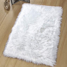 Load image into Gallery viewer, Noahas Luxury Fluffy Rugs Bedroom Furry Carpet Bedside Sheepskin Area Rugs Children Play Princess Room Decor Rug, 2ft x 3ft, White