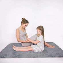 Load image into Gallery viewer, LOCHAS Ultra Soft Indoor Modern Area Rugs Fluffy Living Room Carpets Suitable for Children Bedroom Home Decor Nursery Rugs 4 Feet by 5.3 Feet (Gray)