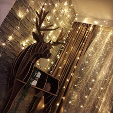 Load image into Gallery viewer, Twinkle Star 300 LED Window Curtain String Light Wedding Party Home Garden Bedroom Outdoor Indoor Wall Decorations, Warm White