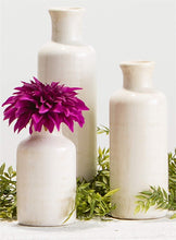 Load image into Gallery viewer, Sullivans Small White Vase Set (Ceramic), Rustic Home Decor, Distressed White, Set of 3 Vases (CM2333).