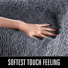 Load image into Gallery viewer, LOCHAS Ultra Soft Indoor Modern Area Rugs Fluffy Living Room Carpets Suitable for Children Bedroom Home Decor Nursery Rugs 4 Feet by 5.3 Feet (Gray)