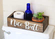 Load image into Gallery viewer, Nice Butt Bathroom Decor Box - Toilet Paper Holder - Farmhouse Rustic!