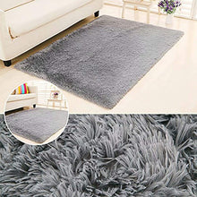 Load image into Gallery viewer, LOCHAS Ultra Soft Indoor Modern Area Rugs Fluffy Living Room Carpets Suitable for Children Bedroom Home Decor Nursery Rugs 4 Feet by 5.3 Feet (Gray)