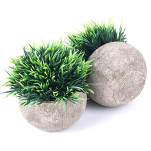 Load image into Gallery viewer, The Bloom Times 2 Pcs Fake Plants for Bathroom/Home Office Decor, Small Artificial Faux Greenery for House Decorations (Potted Plants)