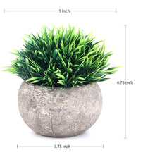 Load image into Gallery viewer, The Bloom Times 2 Pcs Fake Plants for Bathroom/Home Office Decor, Small Artificial Faux Greenery for House Decorations (Potted Plants)
